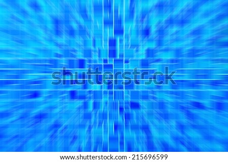 Abstract blue light wallpaper, Defocused radial zoom background.