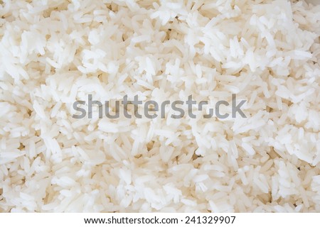 Steam cooked rice background.