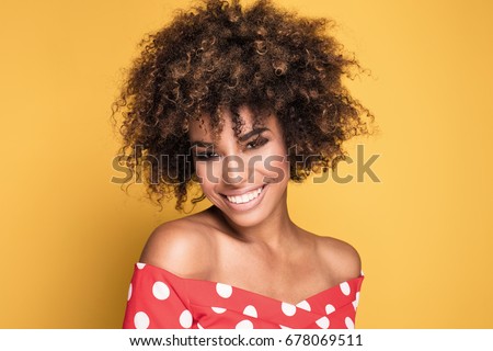 Similar – Image, Stock Photo Beauty Shot of Mixed Race Young Woman 2