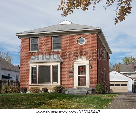 Similar – Image, Stock Photo Vacant house , lowered shutter with a sticker and the request to occupy the house.