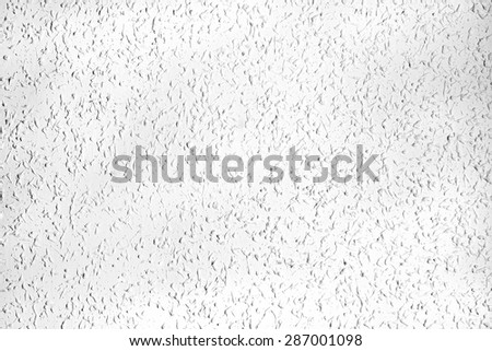 Popcorn ceiling. Home wall texture.
