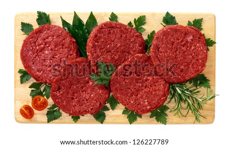 Horse meat burger