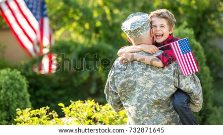 Similar – Foto Bild Kind mit der Flagge der Vereinigten Staaten