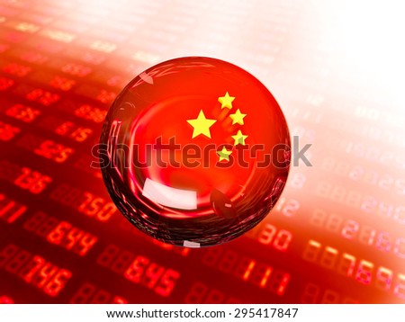 Chinese economic Bubble on stock market quotes