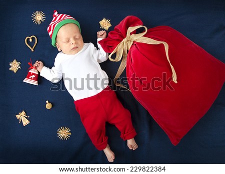 Christmas baby gift santa make wish