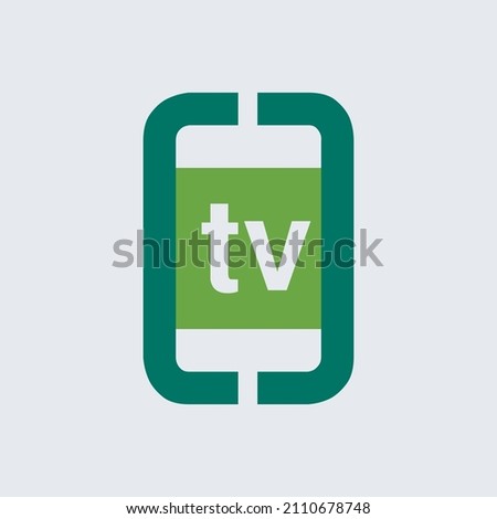 O letter concept logo for TV. Otv letter mark iconic logo vector illustration. Logo vector design.