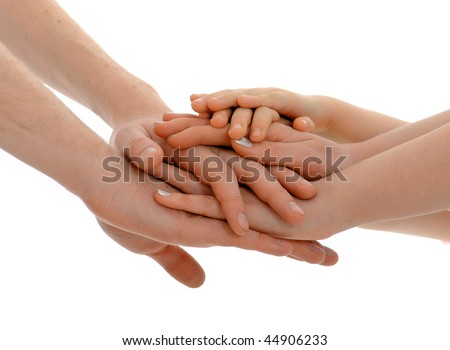 Family'S Hands Together Stock Photo 44906233 : Shutterstock