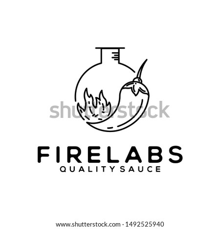 Fire Labs Quality Sauce Simple Line Art