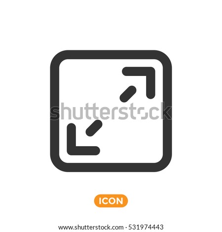 Full Screen Vector Icon