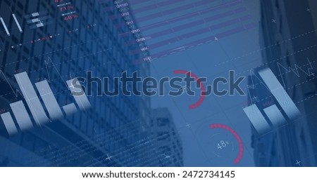 Similar – Image, Stock Photo Construction network over old building, renovate