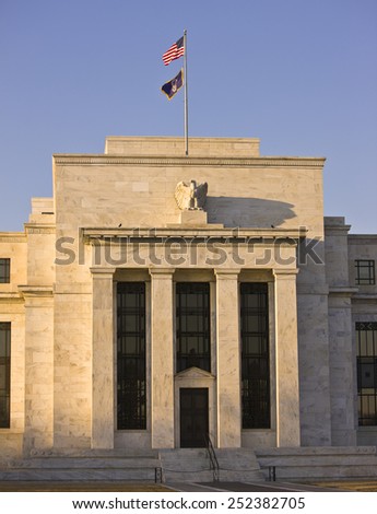 WASHINGTON, DC, USA - MARCH 5, 2009: United States Federal Reserve Bank building on Constitution Avenue