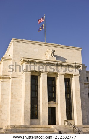 WASHINGTON, DC, USA - MARCH 5, 2009: United States Federal Reserve Bank building on Constitution Avenue