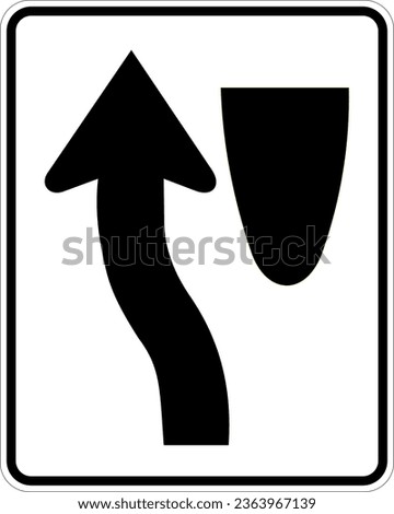 Vector graphic of a usa Keep Left MUTCD highway sign. It consists of the wording Keep Left and a horizontal arrow contained in a white rectangle