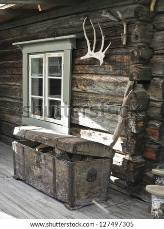 old cabin window