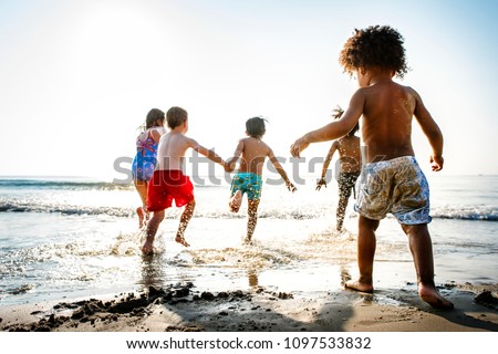 Similar – Image, Stock Photo Black boy swimming in pool