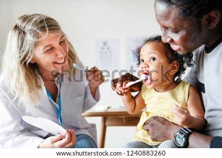 Similar – Image, Stock Photo Young Girl In Dentist