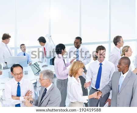 Group of Business People Meeting in the Office