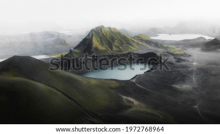 Lake in central highlands, Iceland Photo stock © 