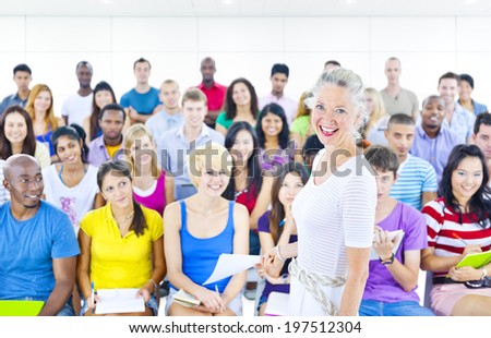 The Large Group of Student in The Lecture Hall