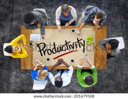 People in a Meeting and Single Word Productivity