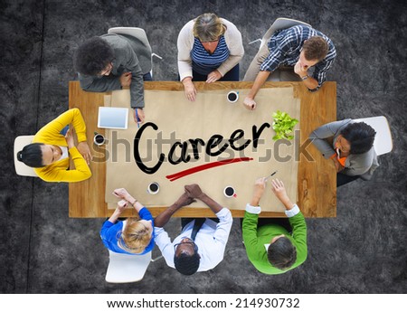 Multiethnic Group of People Discussing About Career