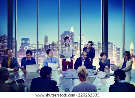 Diverse Business People in a Meeting