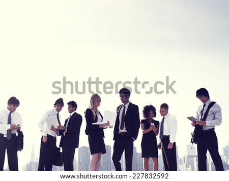 Business People New York Working Concept
