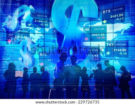 Business People Meeting Stock Exchange Concepts