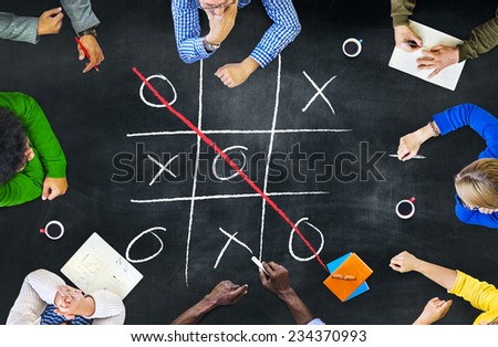 Tic-Tac-Toe Strategy Game Criss Cross Leisure Recreation Concept