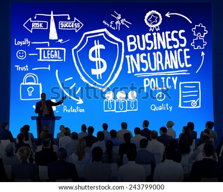 Crowd People Seminar Safety Risk Business Insurance Concept