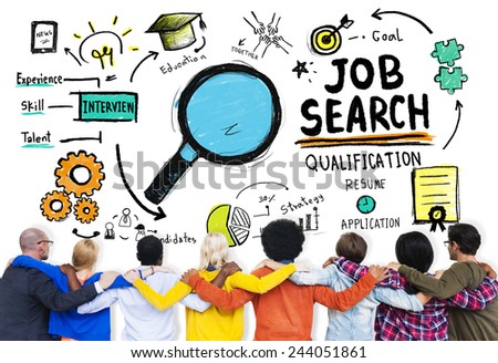 Diversity People Togetherness Friends Job Search Concept