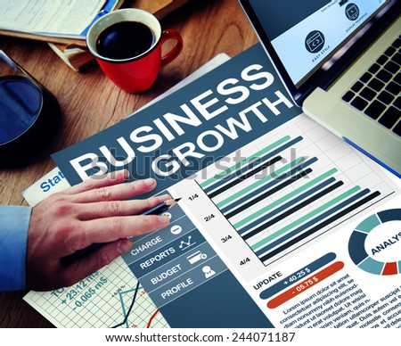Business Growth Analysis Aspiration Planning Success Progress Concept