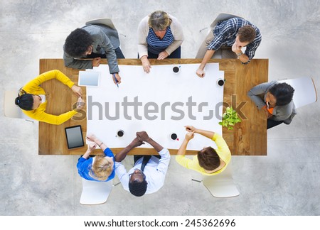 Diversity Casual Team Meeting Brainstorming Concept