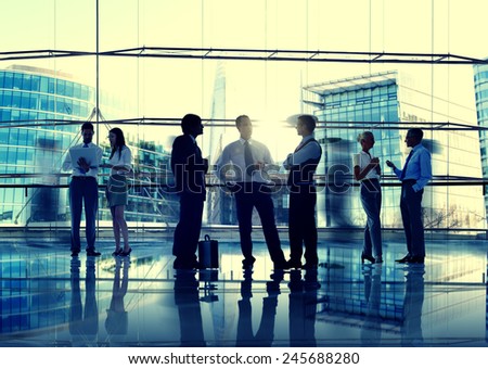 Business People Talking Conversation Communication Interaction Concept