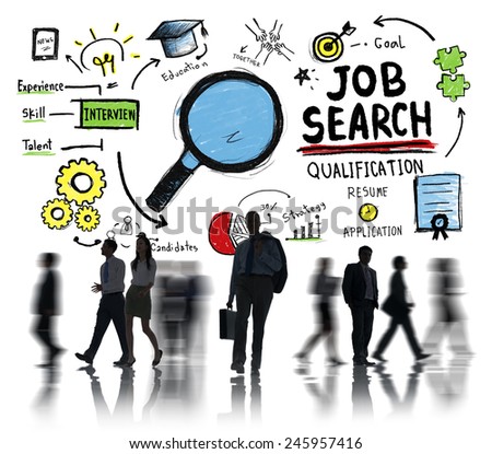Businessman Career Direction Job Search Communication Concept