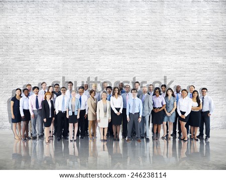 Crowd Business People Colleague Community Togetherness Team Concept