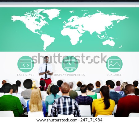 Presentation Meeting Global Business Seminar Concept