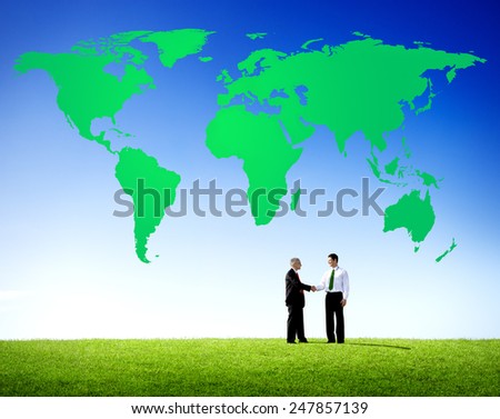 Green Business Environment Global Conservation Concept