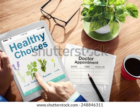 Healthy Choices Herbal Medicine Healthcare and Medicine Concept