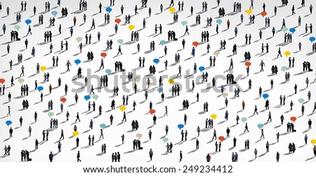 Communication People Diverse Crowd Business People Concept
