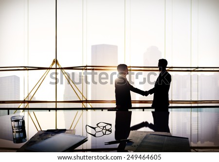 Businessmen Corporate Discussion Meeting Partnership Concept