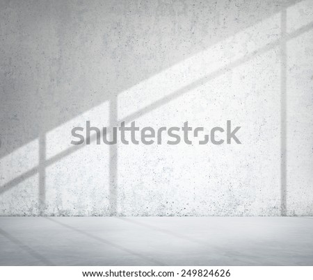 Concrete Room Corner Shadow Cement Wallpaper Concept