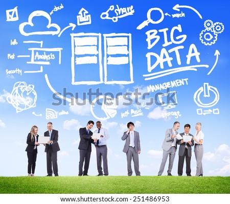 Diversity Business People Big Data Share Discussion Concept