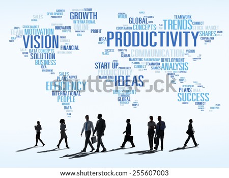 Productivity Mission Strategy Business World Vision Concept