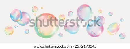 Similar – Image, Stock Photo colorful soap bubbles