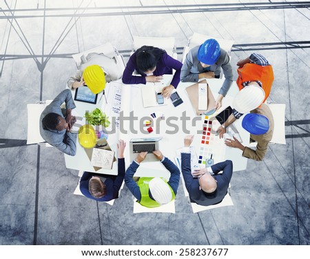 Brainstorming Planning Partnership Strategy Workstation Business Administration Concept