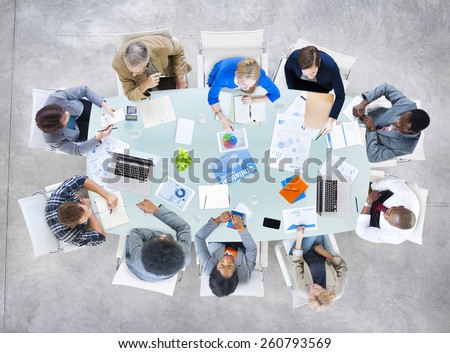 Business People Support Teamwork Meeting Organizing Concept