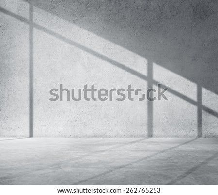 Concrete Room Corner Shadow Cement Wallpaper Concept