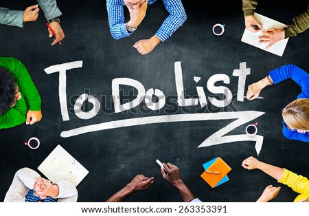 To Do List Resolution Aspiration Organization Management Concept