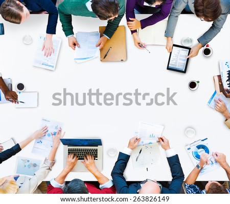 People Meeting Digital Devices Technology Concept